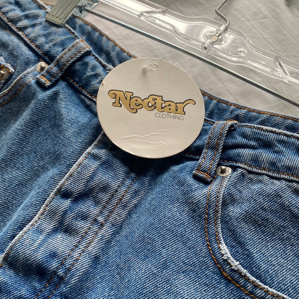 Nectar clothing blue denim shorts